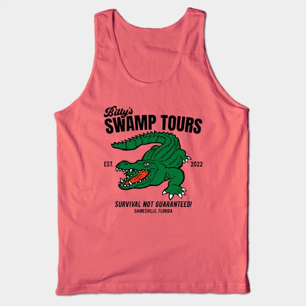 Billy's Swamp Tours, Survival Not Guaranteed Tank Top by SLAG_Creative